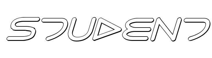 8th Element 3D Italic  Free Fonts Download