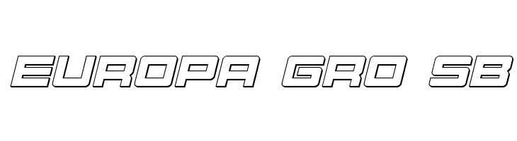 Montroc 3D Italic  Free Fonts Download