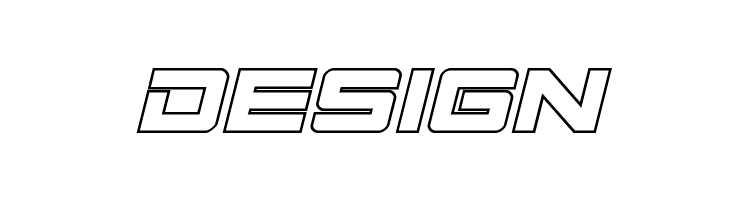 Montroc Outline Italic  Free Fonts Download