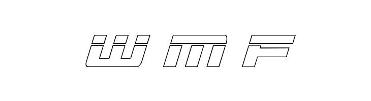Vorpal Outline Italic  Free Fonts Download
