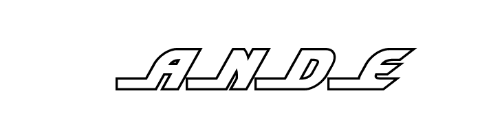 Shining Herald Outline Italic  Free Fonts Download