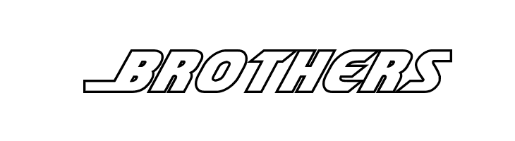 Shining Herald Outline Italic  Free Fonts Download