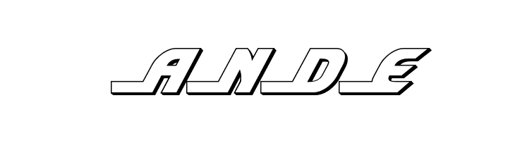 Shining Herald 3D Italic  Free Fonts Download