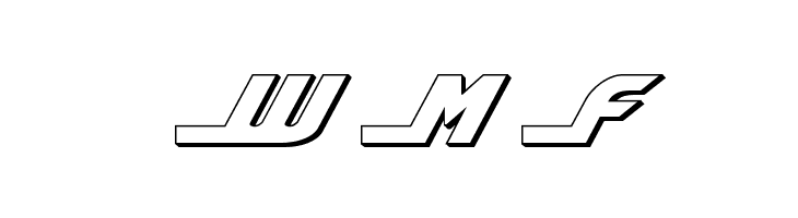 Shining Herald 3D Italic  Free Fonts Download