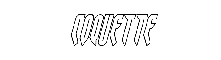 Opus Magnus Outline Condensed Italic  Free Fonts Download