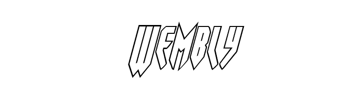 Opus Magnus Outline Condensed Italic  Free Fonts Download