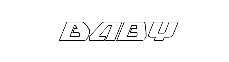 Global Dynamics Outline Italic  Free Fonts Download