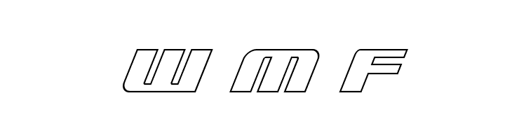 Global Dynamics Outline Italic  Free Fonts Download