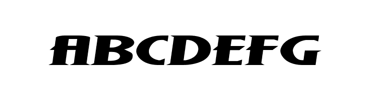 Wolf's Bane II Super-Expand Semi-Italic  Free Fonts Download