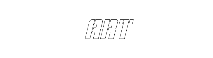 Covert Ops Outline Italic  Free Fonts Download
