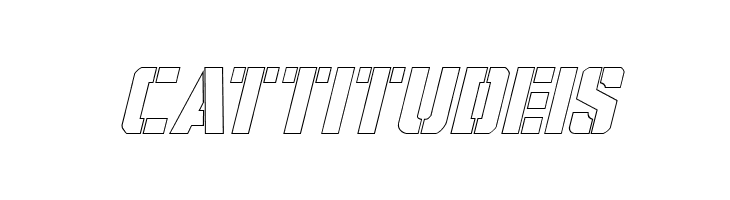 Covert Ops Outline Italic  Free Fonts Download