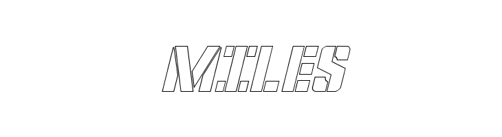 Covert Ops Outline Italic  Free Fonts Download