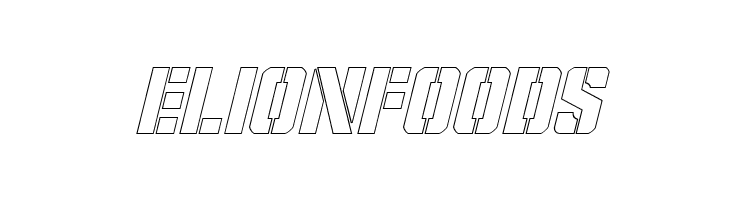 Covert Ops Outline Italic  Free Fonts Download