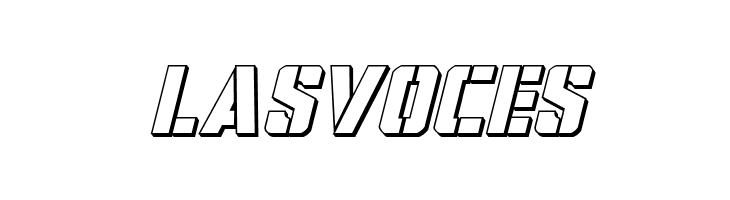 Covert Ops 3D Italic  Free Fonts Download