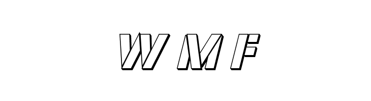 Covert Ops 3D Italic  Free Fonts Download