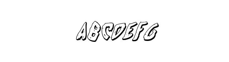 Cyrus the Virus 3D Italic  Free Fonts Download