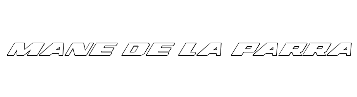 Dassault 3D Italic  Free Fonts Download