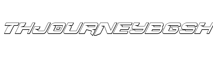 Interdiction 3D Italic  Free Fonts Download