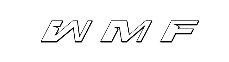 Interdiction 3D Italic  Free Fonts Download