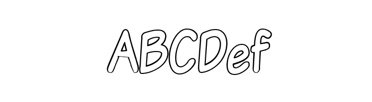 VTCSundayKomixTallOutline  Free Fonts Download