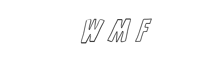 Grim Ghost Outline Italic  Free Fonts Download