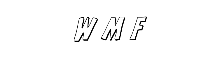 Grim Ghost 3D Italic  Free Fonts Download