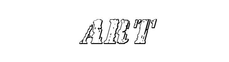 Wetworks 3D Italic  Free Fonts Download