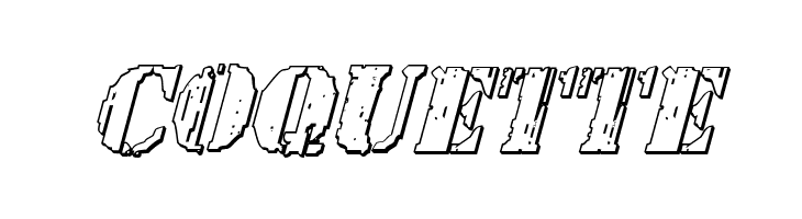 Wetworks 3D Italic  Free Fonts Download