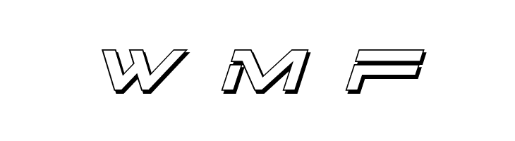 Dodger 3D Italic  Free Fonts Download