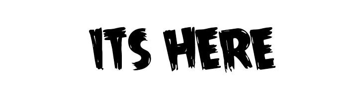 ITS%2BHERE Mrs. Monster Rotated Font