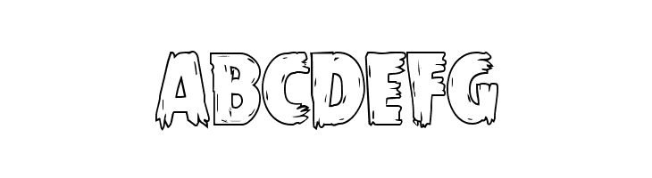 Mrs. Monster Outline  Free Fonts Download