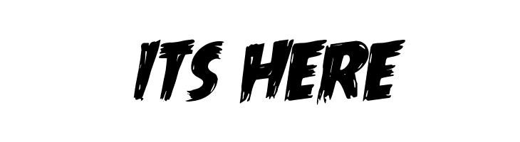 ITS%2BHERE Mrs. Monster Rotalic Font