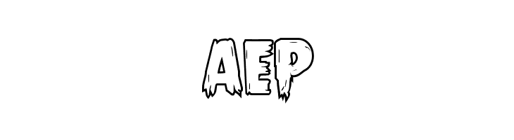 Mrs. Monster Bold Outline  Free Fonts Download