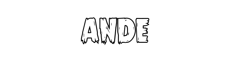 Mrs. Monster Bold Outline  Free Fonts Download