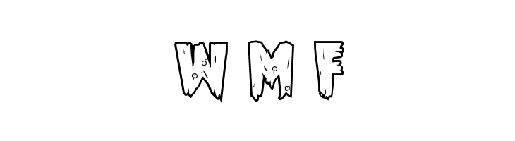 Mrs. Monster Bold Outline  Free Fonts Download
