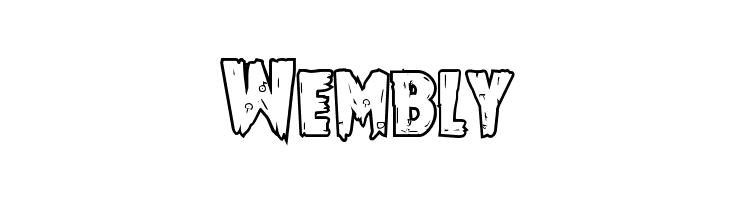 Mrs. Monster Bold Outline  Free Fonts Download