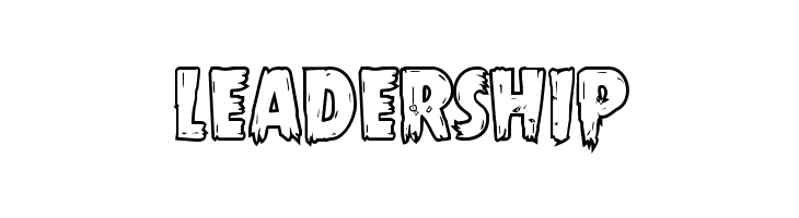 Mrs. Monster Bold Outline  Free Fonts Download