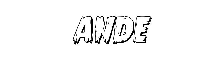 Mrs. Monster 3D Italic  Free Fonts Download