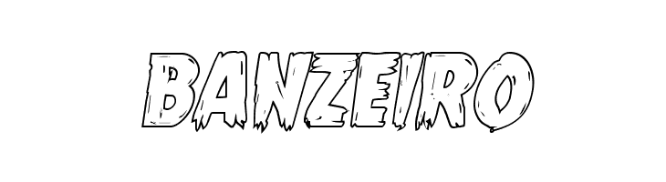 Mrs. Monster Outline Italic  Free Fonts Download