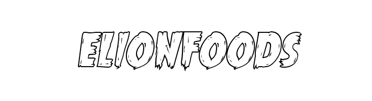 Mrs. Monster Outline Italic  Free Fonts Download