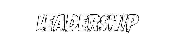 Mrs. Monster Outline Italic  Free Fonts Download