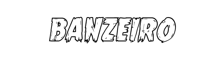 Mrs. Monster Bold Outline Italic  Free Fonts Download