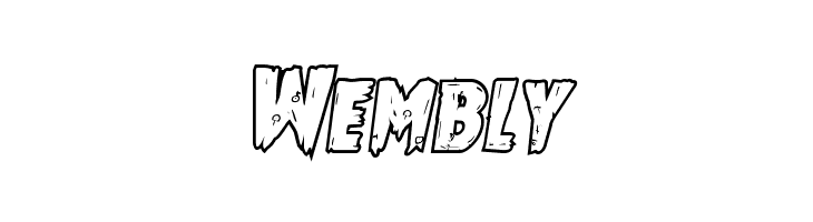 Mrs. Monster Bold Outline Italic  Free Fonts Download