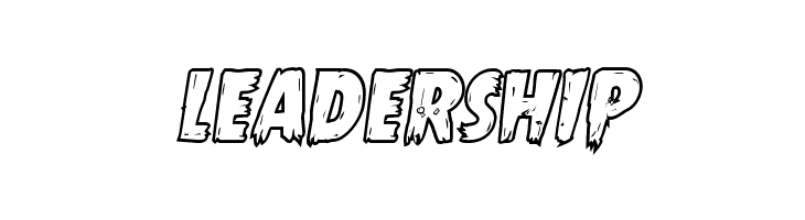 Mrs. Monster Bold Outline Italic  Free Fonts Download