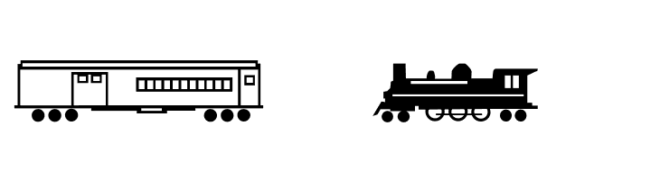 Trains  Free Fonts Download
