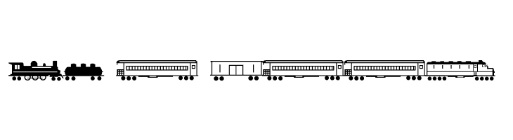 Trains  Free Fonts Download