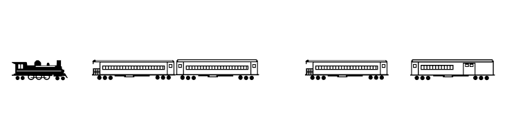 Trains  Free Fonts Download