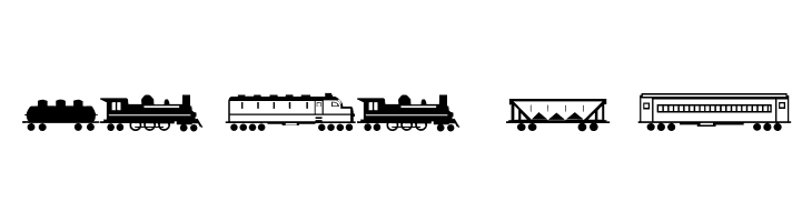 Trains  Free Fonts Download