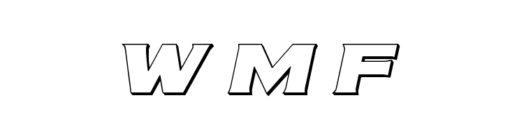 Modi Thorson 3D Italic  Free Fonts Download