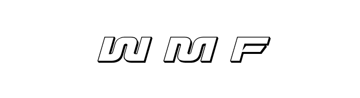 Quark Storm 3D Italic  Free Fonts Download